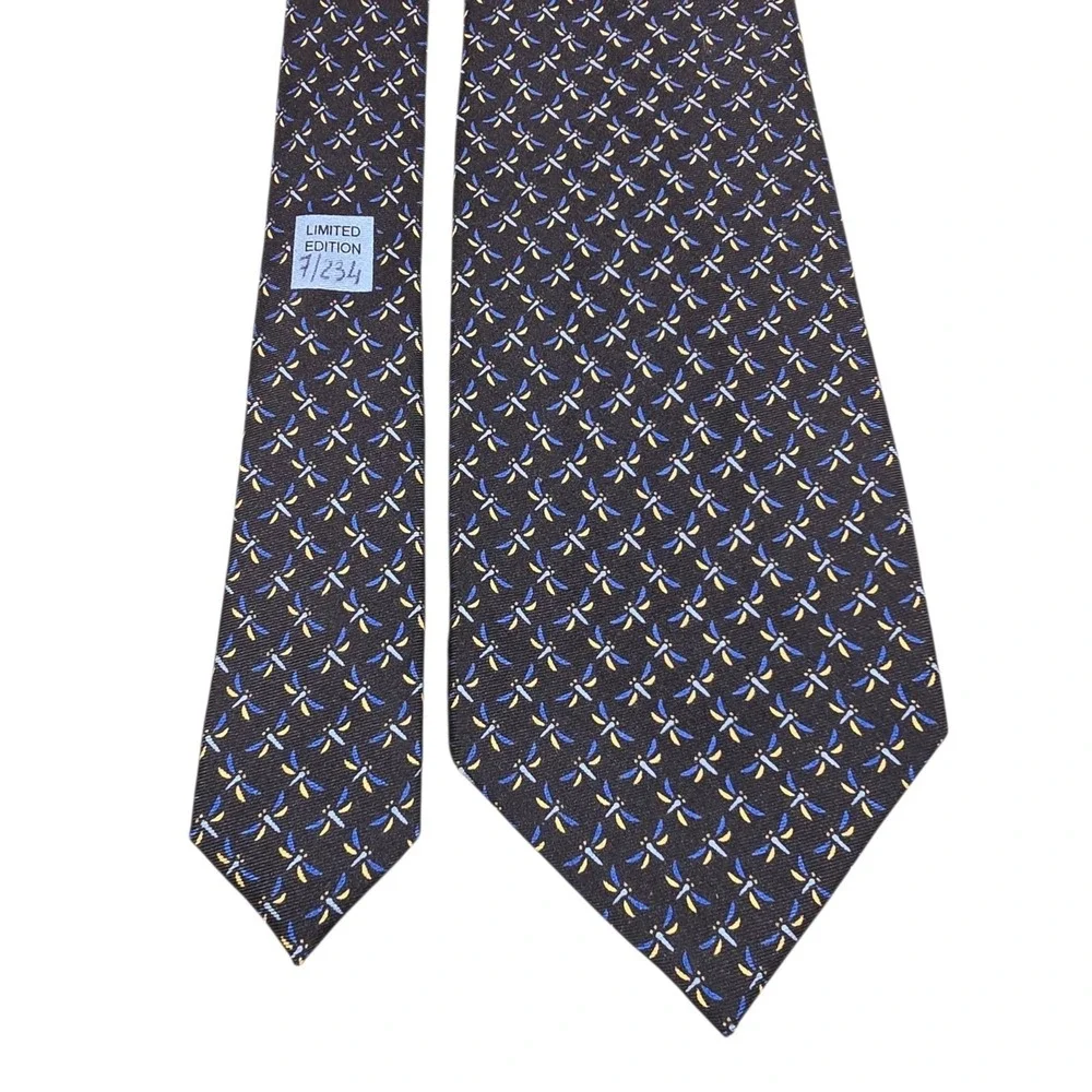 DANIEL CREMIEUX Hand Made in Italy Tie Blue 100% Silk Limited‎ Edition #7/234